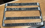 Rare Nos 1970 Sm World Citroen Maserati License Frame Set 1971 1972 1973. Fixed Price $169.99.