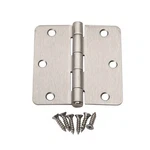 100 Pcs Satin Nickel Steel Door Hinge 3.5" 61976 1/2" 1/4 Radius Corner Sn. Fixed Price $103.46.