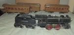 Ives 1132 Loco With Cars No. 170,171,&172 Tan 1924 Cannon Ball Express. Fixed Price $800.00.