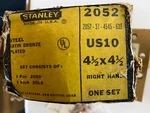 Stanley Spring Hinge Set 1/2X4 Satin Bronze Plated. Fixed Price $32.99.