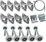 Premium Garage Roller/hinge/top Bracket/wire Rope Kit For 7' Height Doors. Fixed Price $32.88.