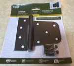 National Hardware 3-1/2IN. Matte Black Stainless Steel Extra Heavy Gate Hinge. Fixed Price $16.99.