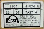 Architectural Control Systems Acsi 1104 Concealed Connection Hinge 4.5" X. Fixed Price $45.13.