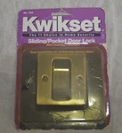 Kwikset 332 Rectangular Sliding Passage Door Lock Fits 1-3/8 To 1-3/4" Read!!. Fixed Price $12.08.