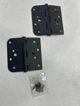 Miseno MDH4002BK 4X4 Matte Black 5/8" Radius Door Hinge Pair. Fixed Price $9.65.