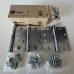 Hager Door Hinge 3B1279 4.5" X US26D, Removable Pin, Satin Chrome, Qty Of. Fixed Price $45.00.