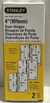 Sets Stanley Radius Corner 4" Door Hinge Steel/satin With Screws 08-3360(BZ3). Fixed Price $45.00.