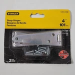 Nos Stanley 4" 101MM Strap Hinges Zinc Plated 2PACK. Fixed Price $7.12.