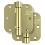 Miseno MDH3572 3-1/2 X Spring Hinge 5/8" Radius Corner Door Brass. Fixed Price $38.49.
