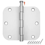 Hosom 3 Rounded Door Hinges Brushed Pack, NICKEL-5/8 Radius. Fixed Price $11.87.