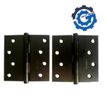 New Emtek 4" X Square Steel Residential Duty Hinge Flat Black Pairs 9101419. Fixed Price $1615.00.