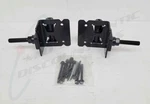 Set Of Nationwide Industries Wood Post Mounted Spring Loaded Gate Hinges 410305. Fixed Price $39.99.