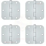 Deltana 3-1/2 X Plain Bearing Corner Polished Chrome Pk (4 Hinges). Fixed Price $11.82.