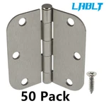 Lablt 50 3.5" Satin Nickel Interior Door Hinges With 5/8" Radius Corners. Fixed Price $46.78.