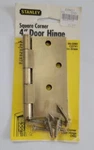 Nos Stanley 69-0293 4" Satin Brass Door Hinge Unopened New. Fixed Price $6.50.