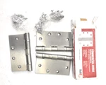 Lot Of 3 Tell HG100005 Ball Bearing Hinges 4.5" X Satin Chrome Finish. Fixed Price $20.00.