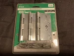 1 Pack Of 3 - Mastercraft 4 Removable Pin Door Hinge Chrome Finish 5/8 Square/. Fixed Price $108.99.
