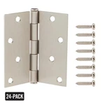 24-PACK In. Square Corner Satin Nickel Butt Door Hinge Value. Fixed Price $56.84.