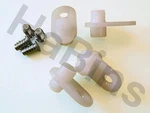 (116713 + 100347) X Ikea White Plastic Hinge Stop For Shoe Cabinet Bissa. Fixed Price $9.99.
