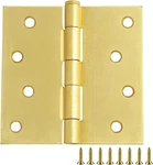 Design House 181636 Door Hinges 3-PACK 4"X4" Square Corner Satin Brass. Fixed Price $18.95.