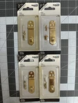 Nos 4-PACK Lot National Hardware N211-896 Mini Hasp X 2-3/4" Bright Brass. Fixed Price $23.24.