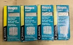 Set Of Ultra Hardware 35042 3-1/2" X Steel Base Hinges, Satin Nickel. Fixed Price $11.99.
