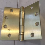 3 Hinges Hager #BB1191 4 1/2 X 5" Full Mortised Polished Brass. Fixed Price $95.00.