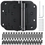 Kiw Matte Black Modern 4X4X5/8 Steel Mortise Spring Hinges, Pack, Self-clos.... Fixed Price $46.07.