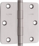 Baldwin #1435.150 1/4" (.025) Radius Corner Hinge Satin Nickel 3.5"X3.5". Fixed Price $24.75.
