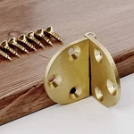 Brass Butler Tray Hinge Set 2PCS Round 90 Degree 2-1/2"X1-1/2 W/ Screws Folding. Fixed Price $16.16.