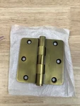 Hickory Hardware Solid Brass 3.5"X3.5" 1/4" Radius Plain Bearing Hinge - Winches. Fixed Price $23.38.