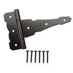 6 In. X 4-1/4 Standard Black Heavy-duty Decorative Tee Hinge. Fixed Price $12.42.