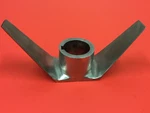 Agitator Propeller - Stainless Steel, 1.692" Bore", With Tapered 4.5" Blades. Fixed Price $64.99.