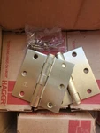 Hager Hinge, Solid Brushed Brass, Set Of Two, Commercial Heavy Duty 3.5 X. Fixed Price $19.00.