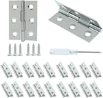 20PC 2" Stainless Steel Butt Hinges Small Box Cabinet With Screws 6-HOLE. Fixed Price $10.64.