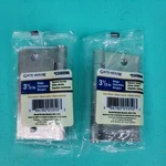Satin Nickel 3 1/2" Gate House Residential Door Hinges Square Corners Set Of (2). Fixed Price $10.00.