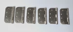 6 Pcs Schlage 4" Door Hinge With 5/8" Radius Round Corner Satin Nickel. Fixed Price $40.00.
