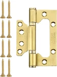 Uxcell 12PCS 4X3 Inch Door Hinges Non-mortise Noise Stainless Steel Gold. Fixed Price $38.76.