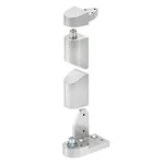 Brixwell Offset Pivot Set, Right Hand, Aluminum Material, Finish. Fixed Price $34.56.