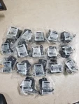 Lot Of 17 Liberty 3/8" Black Face Mount Inset Hinges H0104AC-FB-03. Fixed Price $41.95.