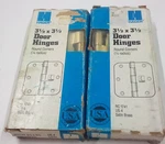 Pairs Hager Brass Rc 1741 3 1/2 X Door Hinges US4 Round Corner. Fixed Price $19.25.