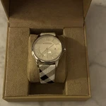 Burberry Nova Check Plaid Wristwatch Leather Strap Ship With Box. Fixed Price $99.00.