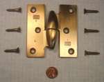 Soss #3.5-LH-US10 Olive Knuckle Hinge, Solid Bronze,satin Finish, 3.5" X 3.25". Fixed Price $59.95.