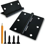 Vervida Pack Black Door Hinges, 3.5 Inch 12, Square-matte. Fixed Price $24.63.