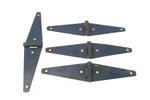 Lot Of 4 Stanley Strap Hinges 12.25" Barn Door Gate Blue Steel Made Usa. Fixed Price $49.99.