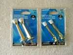 Lot Of Packs Nip (2) Per Hillman 3" Brass Finish Door Stops #851323 &. Fixed Price $11.99.
