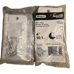 Nos 2-PACK Lot National Hardware N109-187 White Door Hinge 1/4" Radius Corner. Fixed Price $14.95.