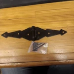 2 Hinges 6" Strap Heavy Duty Zinc Plated Hardware Door Fence Barn Gate. Fixed Price $20.00.
