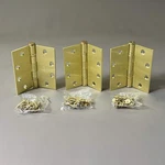 Sgs Heavy Duty Commercial Grade Hinge 3-PACK 4.5" X Satin Brass BB1000 (new. Fixed Price $7.84.