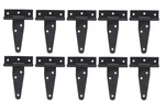Fgen 10PCS 3-INCH Galvanized T-shaped & Triangular Hinge Door 3INCH Black. Fixed Price $20.35.